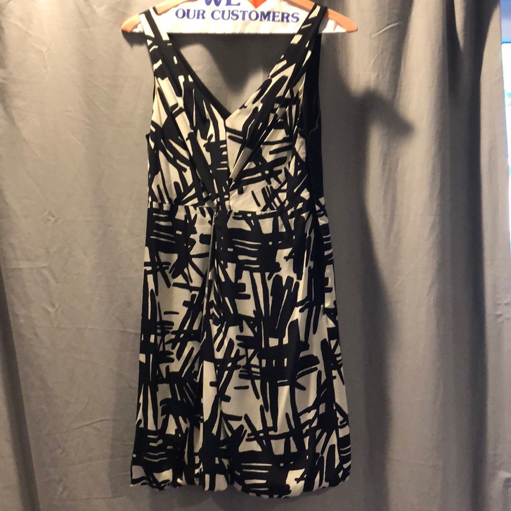 Black and white print Tibi dress